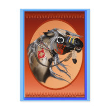 Cartão-postal de Cavalo de Guerra