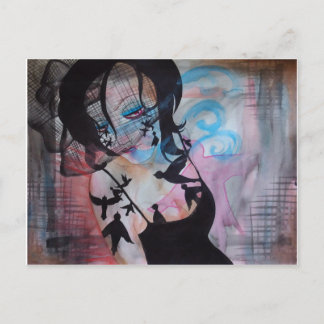 Cartão Postal Cartão-postal de cerâmica de aves gótica