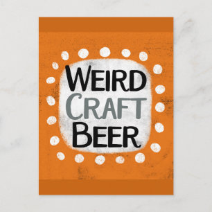 Cartão Postal Cartão-postal de cerveja de Artesanato estranho