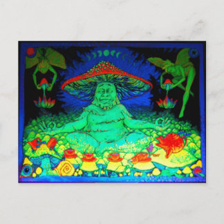 Cartão Postal Cartão-postal de chá de cogumelo