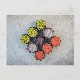 Cartão Postal Cartão-postal de chocolate gourmet