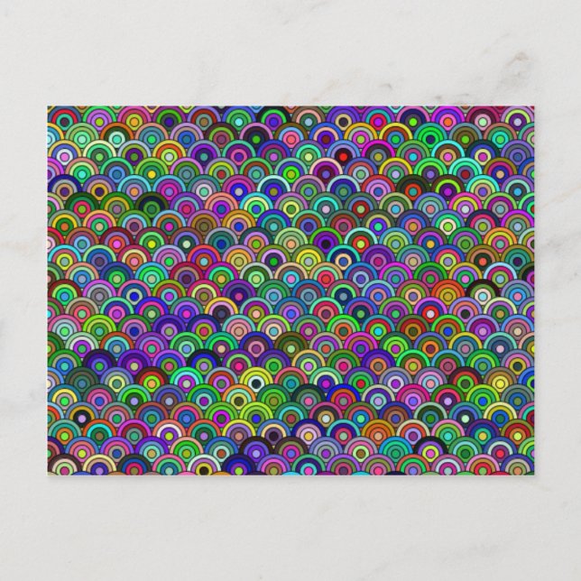 Cartão Postal Cartão-postal de círculos empilhados (Frente)