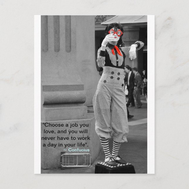 Cartão Postal Cartão-postal de citação de Confúcio (Frente)