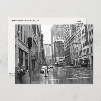 Cartão Postal Cartão-postal de Cleveland, cena do Centro OH