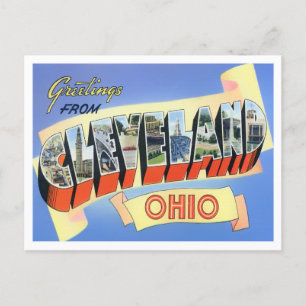 Cartão Postal Cartão-postal de Cleveland, Ohio Vintage.