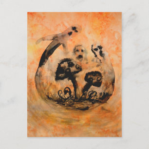 Cartão Postal Cartão-postal de Cogumelos Fantasmas