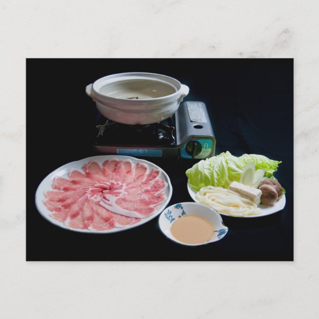 Cartão Postal Cartão-postal de Comida do Japão (Frente)