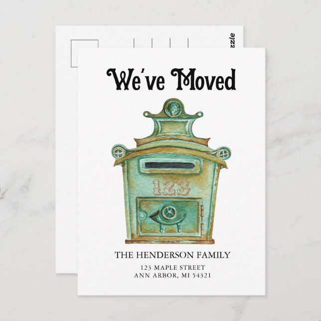 Cartão Postal Cartão-postal de comunicação de movimentação da ca (Frente/Verso)