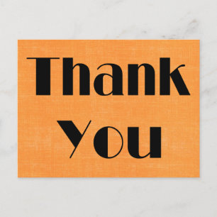 Cartão Postal Cartão-postal de cor d'água preto e laranja