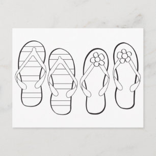 Cartão Postal Cartão-postal de cor de verão