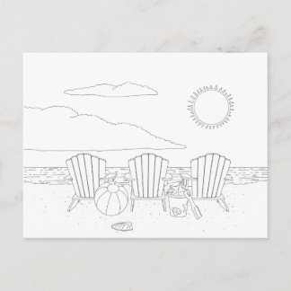 Cartão Postal Cartão-postal de cor para adultos das cabras de pr