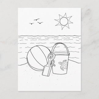 Cartão Postal Cartão-postal de cor para adultos de brinquedos de