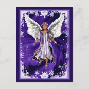 Cartão Postal Cartão-postal de cor púrpura