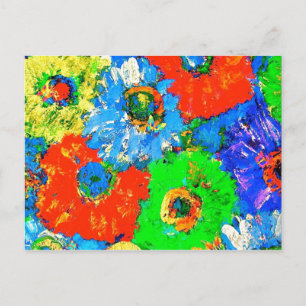 Cartão Postal Cartão-postal de cores felizes