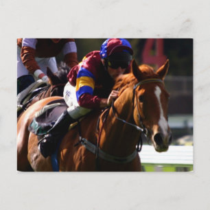 Cartão Postal Cartão-postal de corrida de cavalos