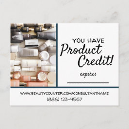 Cartão Postal Cartão-postal de crédito do produto Beautycounter