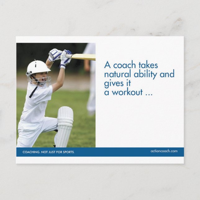 Cartão Postal Cartão-postal de críquete desportivo (Frente)