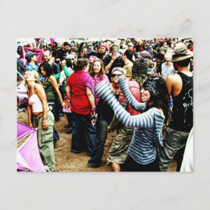 Cartão Postal Cartão-postal de dança arco-íris