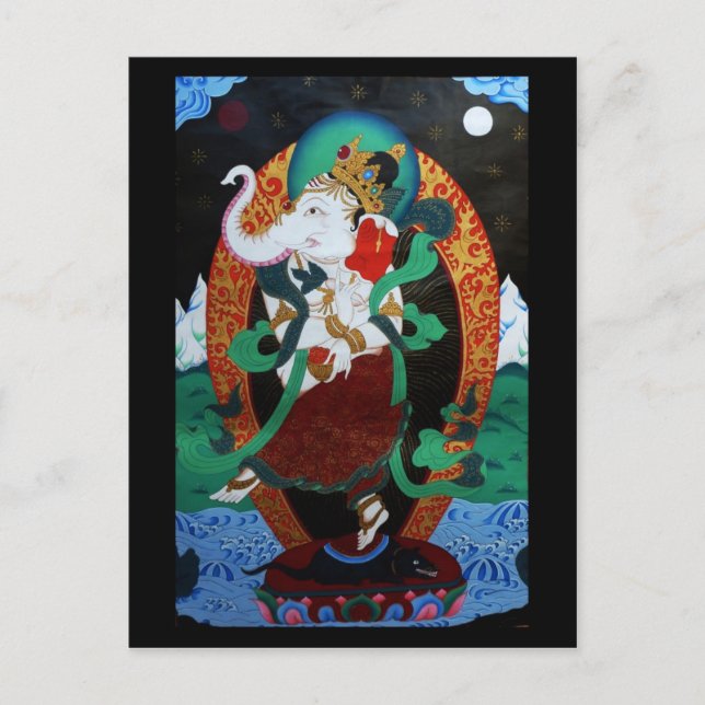 Cartão Postal Cartão-postal de Dança Ganesh (Frente)
