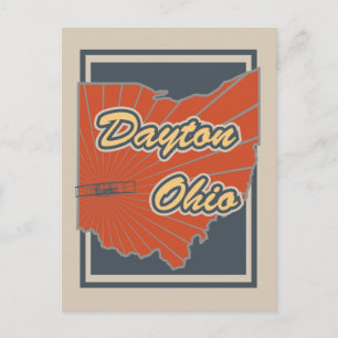 Cartão Postal Cartão-postal de Dayton, Ohio - Cartão-postal de V