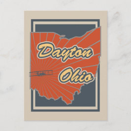 Cartão Postal Cartão-postal de Dayton, Ohio - Cartão-postal de V