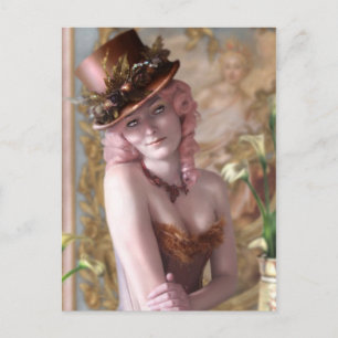 Cartão Postal Cartão-postal de decadência de salão