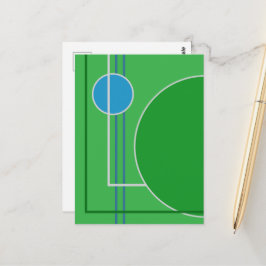 Cartão Postal Cartão-postal de design abstrato dos círculos flut