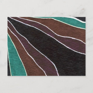 Cartão Postal Cartão-postal de design abstrato "Muitos caminhos
