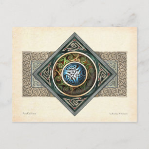 Cartão Postal Cartão-postal de Design de Knotwork Celta