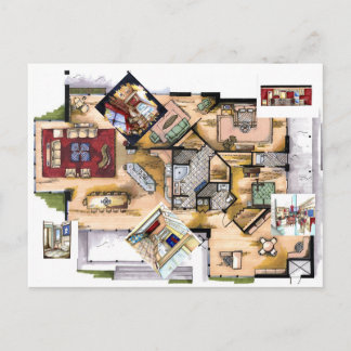 Cartão Postal Cartão-postal de Design Interior