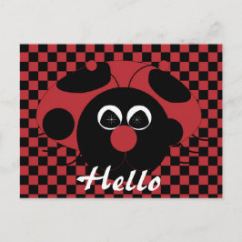 Cartão Postal Cartão-postal de desvio Ladybug