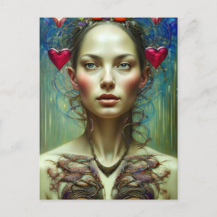 Cartão Postal Cartão-postal de Deusa Namorados bonito