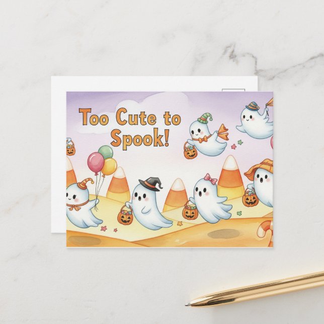 Cartão Postal Cartão-postal de Dia das Bruxas (Frente/Verso In Situ)