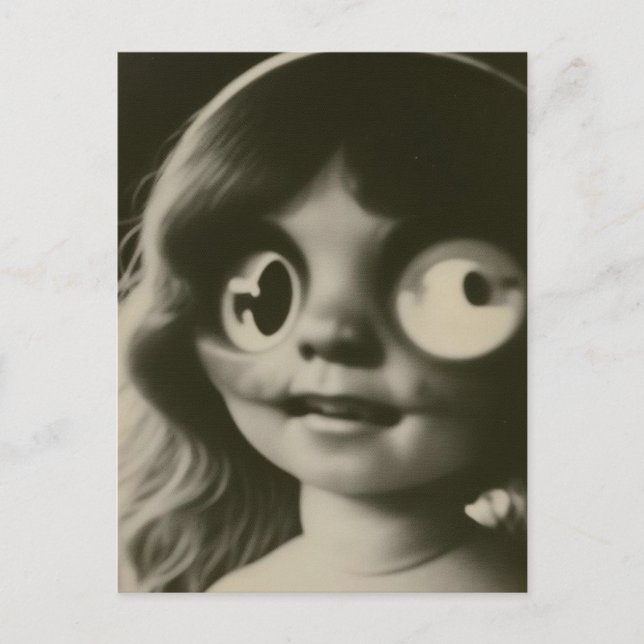 Cartão Postal Cartão-postal de Dia das Bruxas Bonecas Bizarre (Frente)