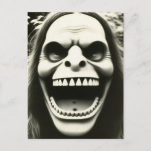 Cartão Postal Cartão-postal de Dia das Bruxas Estranho