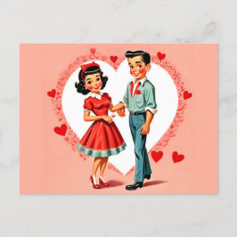 Cartão Postal Cartão-postal de Dia de os namorados de Estilo e R