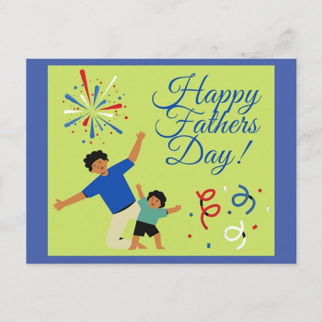 Cartão Postal Cartão-postal de Dia de os pais Dançante (Frente)