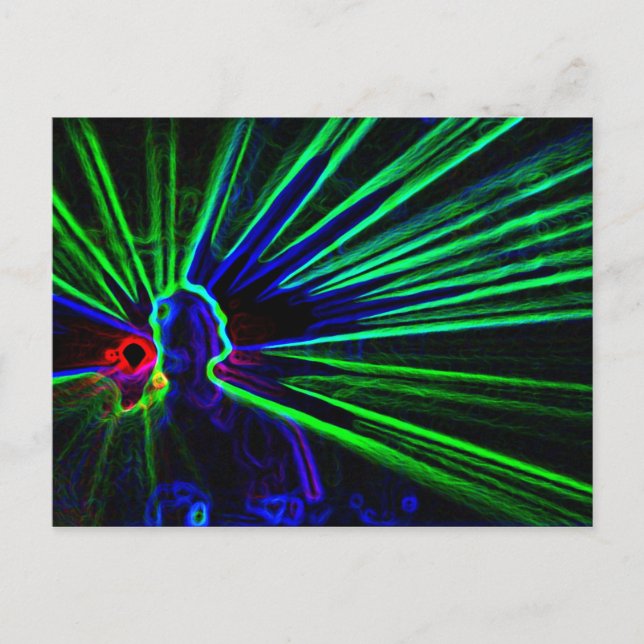 Cartão Postal Cartão-postal de DJ e Luzes Laser (Frente)