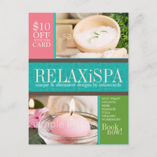 Cartão Postal Cartão-postal de empresa com modelo multi-fotográf