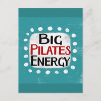 Cartão-postal de energia para grandes pilates