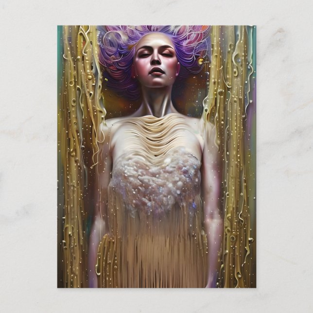 Cartão Postal Cartão-postal de espaguete vestido (Frente)