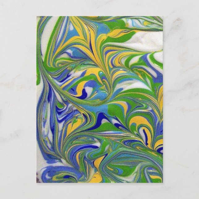 Cartão Postal Cartão-postal de espiral verde (Frente)