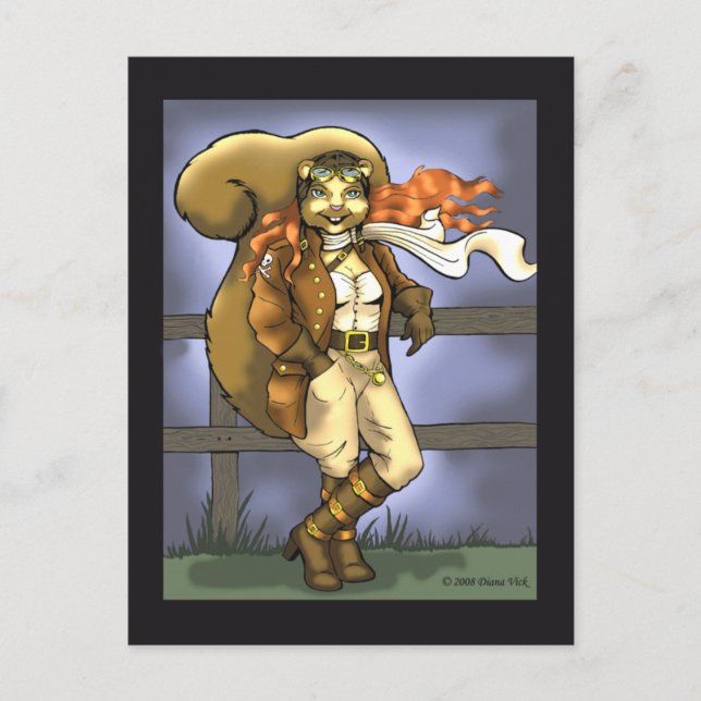 Cartão Postal Cartão-postal de Esquilo Voador (Frente)