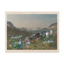 Cartão-postal de estilo de imagem NP Glaciar