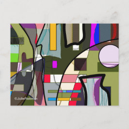 Cartão Postal Cartão-postal de exploração digital abstrato