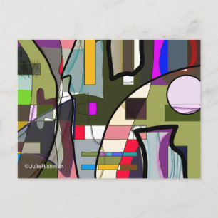Cartão Postal Cartão-postal de exploração digital abstrato