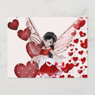 Cartão Postal Cartão-postal de fada de amor