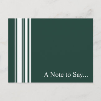 Cartão Postal Cartão-postal de faixas verdes