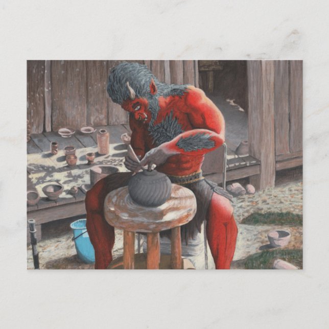 Cartão Postal Cartão-postal de fantasia de Fazer de Ogre Potter (Frente)