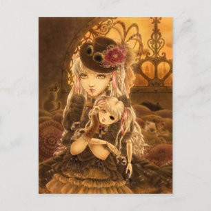 Cartão Postal Cartão-postal de fantasia Steampunk - a menos que